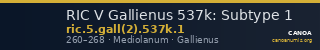 RIC V Gallienus 537k: Subtype 1 — CANOA
