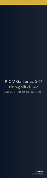 RIC V Gallienus 547 — CANOA