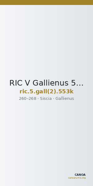 RIC V Gallienus 553k — CANOA