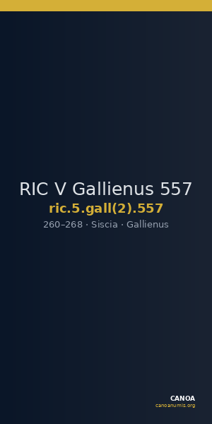 RIC V Gallienus 557 — CANOA