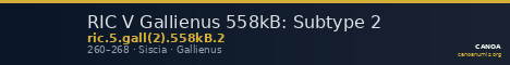 RIC V Gallienus 558kB: Subtype 2 — CANOA