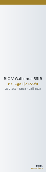 RIC V Gallienus 55fB — CANOA