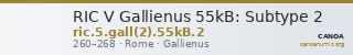RIC V Gallienus 55kB: Subtype 2 — CANOA