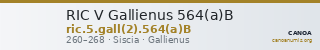 RIC V Gallienus 564(a)B — CANOA