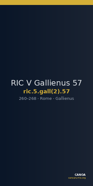 RIC V Gallienus 57 — CANOA