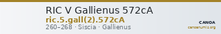 RIC V Gallienus 572cA — CANOA