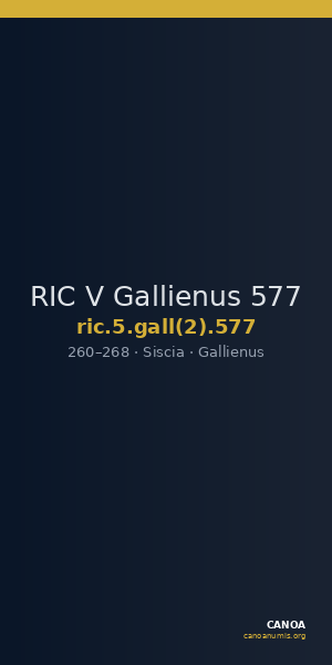 RIC V Gallienus 577 — CANOA