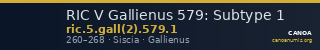 RIC V Gallienus 579: Subtype 1 — CANOA