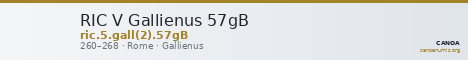 RIC V Gallienus 57gB — CANOA
