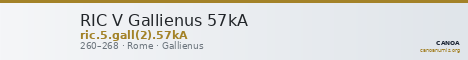 RIC V Gallienus 57kA — CANOA