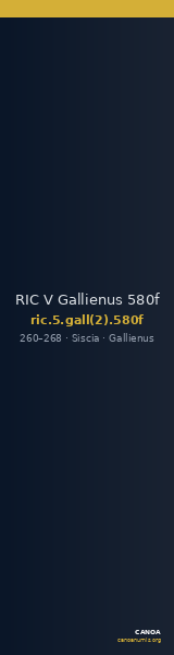 RIC V Gallienus 580f — CANOA