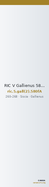 RIC V Gallienus 580fA — CANOA