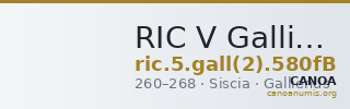 RIC V Gallienus 580fB — CANOA