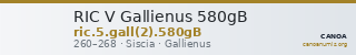RIC V Gallienus 580gB — CANOA