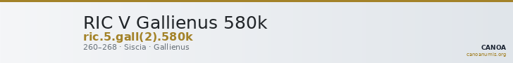 RIC V Gallienus 580k — CANOA
