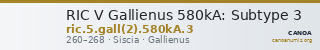 RIC V Gallienus 580kA: Subtype 3 — CANOA