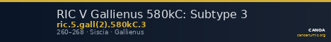 RIC V Gallienus 580kC: Subtype 3 — CANOA