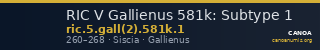 RIC V Gallienus 581k: Subtype 1 — CANOA