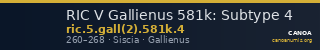 RIC V Gallienus 581k: Subtype 4 — CANOA