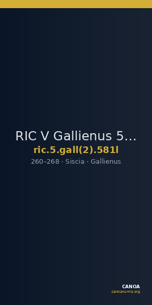 RIC V Gallienus 581l — CANOA
