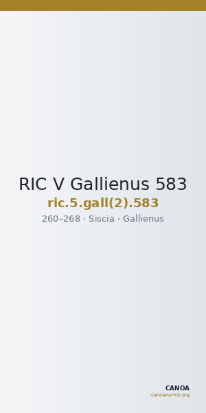 RIC V Gallienus 583 — CANOA