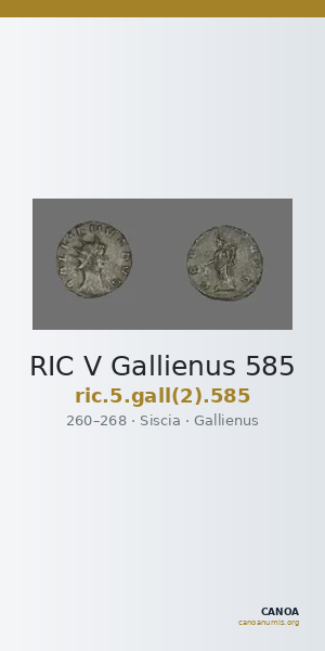 RIC V Gallienus 585 — CANOA