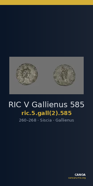 RIC V Gallienus 585 — CANOA