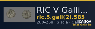 RIC V Gallienus 585 — CANOA