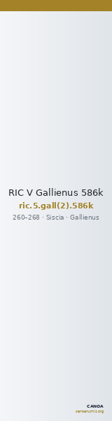 RIC V Gallienus 586k — CANOA