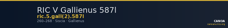RIC V Gallienus 587l — CANOA