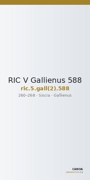 RIC V Gallienus 588 — CANOA
