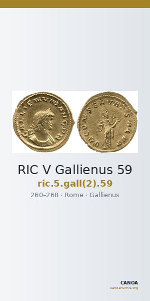 RIC V Gallienus 59 — CANOA