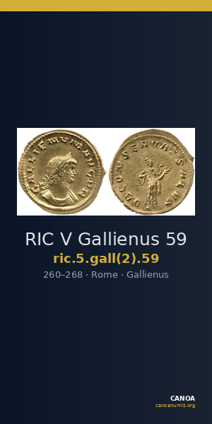 RIC V Gallienus 59 — CANOA