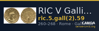 RIC V Gallienus 59 — CANOA