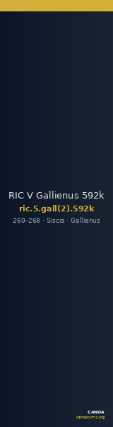 RIC V Gallienus 592k — CANOA