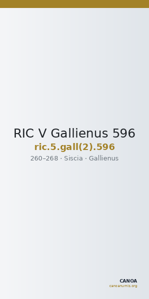 RIC V Gallienus 596 — CANOA