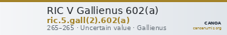 RIC V Gallienus 602(a) — CANOA