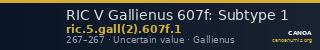 RIC V Gallienus 607f: Subtype 1 — CANOA