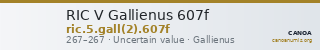 RIC V Gallienus 607f — CANOA