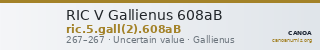 RIC V Gallienus 608aB — CANOA