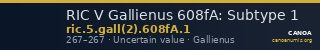 RIC V Gallienus 608fA: Subtype 1 — CANOA