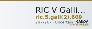 RIC V Gallienus 609 — CANOA