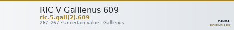 RIC V Gallienus 609 — CANOA