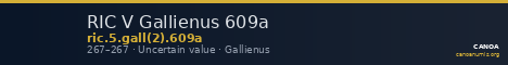 RIC V Gallienus 609a — CANOA