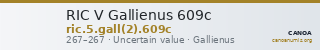 RIC V Gallienus 609c — CANOA