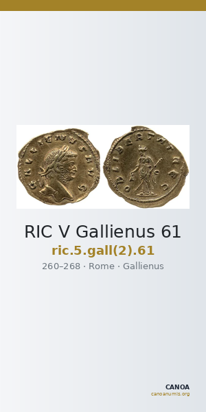 RIC V Gallienus 61 — CANOA