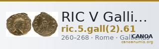 RIC V Gallienus 61 — CANOA