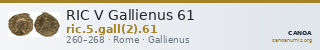 RIC V Gallienus 61 — CANOA