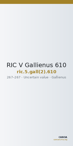 RIC V Gallienus 610 — CANOA