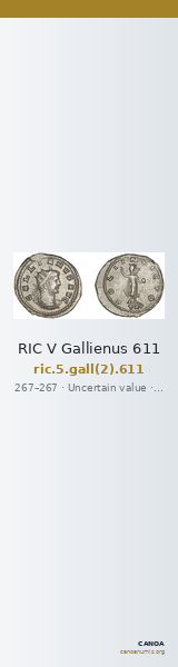 RIC V Gallienus 611 — CANOA